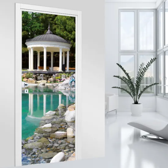 Stickers pour porte - Jardin