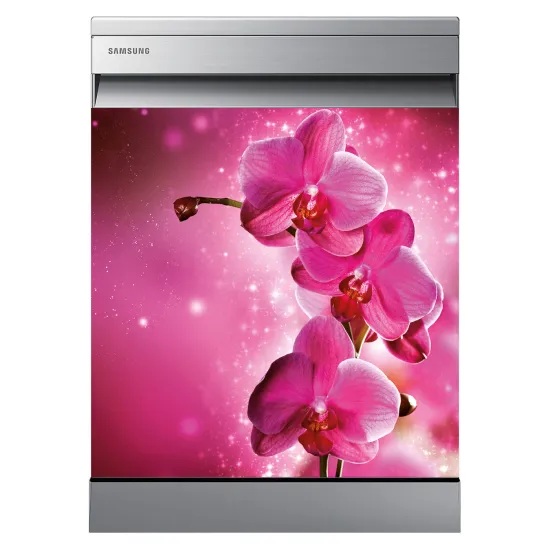 Vinilo Adhesivo para lavavajillas - Orquídeas