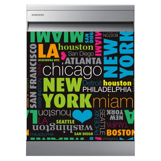 Stickers Lave vaisselle - New York