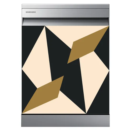 Stickers Lave vaisselle - Motif géométrique