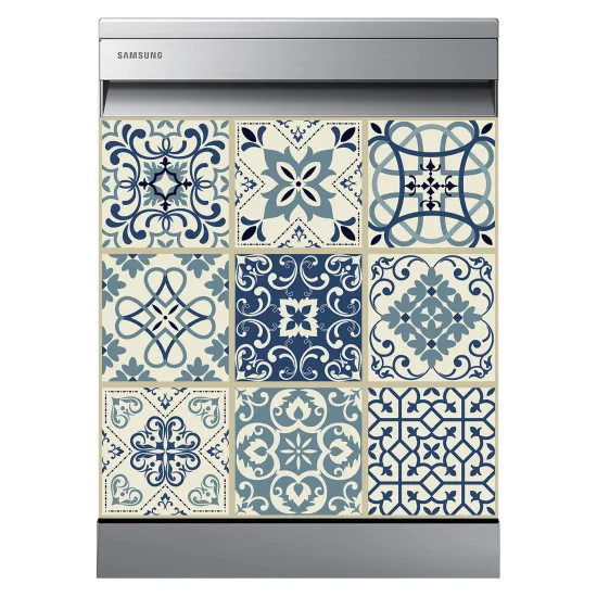 Stickers Lave vaisselle - Carreaux de ciment