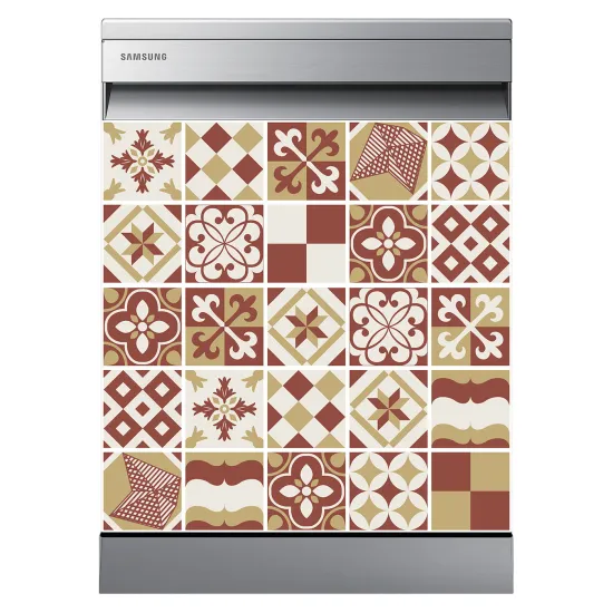 Stickers Lave vaisselle - Carreaux de ciment