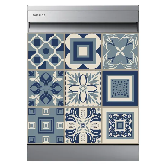 Stickers Lave vaisselle - Carreaux de ciment