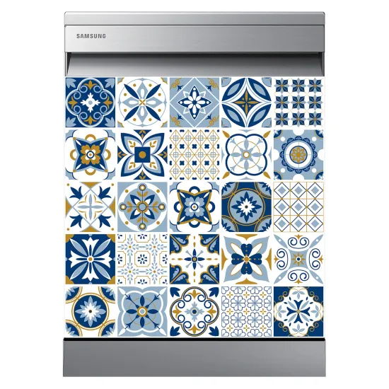 Stickers Lave vaisselle - Carreaux de ciment