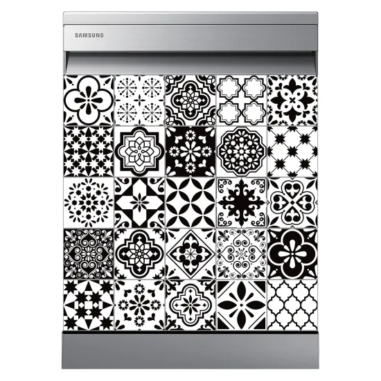 Stickers Lave vaisselle - Carreaux de ciment