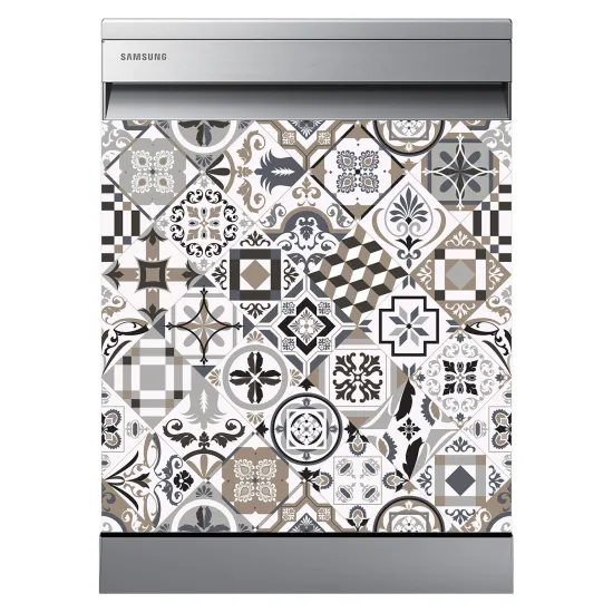 Stickers Lave vaisselle - Carreaux de ciment