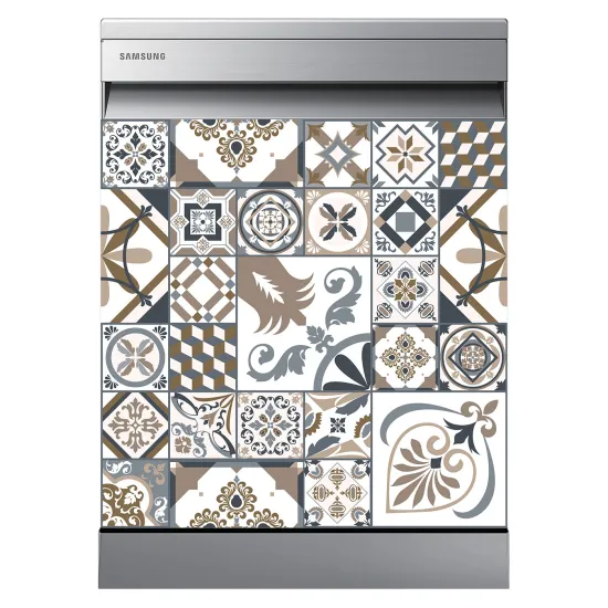 Stickers Lave vaisselle - Carreaux de ciment