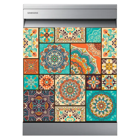 Stickers Lave vaisselle - Carreaux de ciment