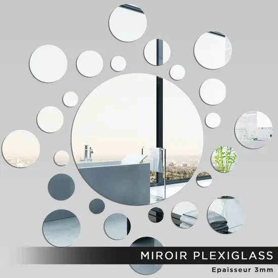 Espejo acrílico plexiglás - Redondos