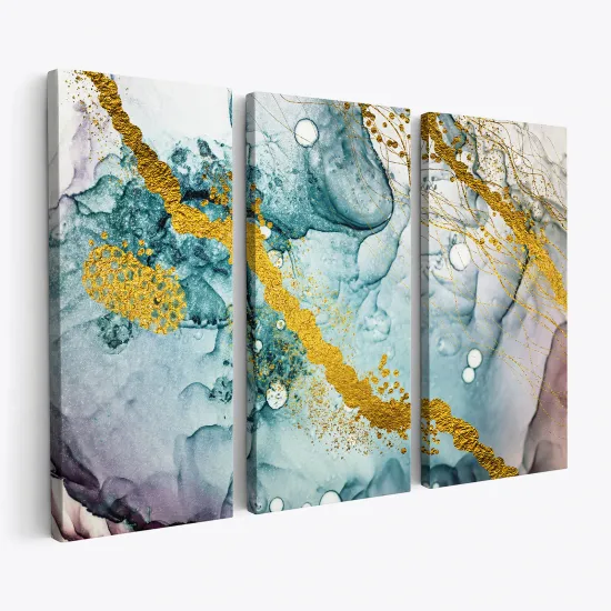 Tableau triptyque - Effet marbre