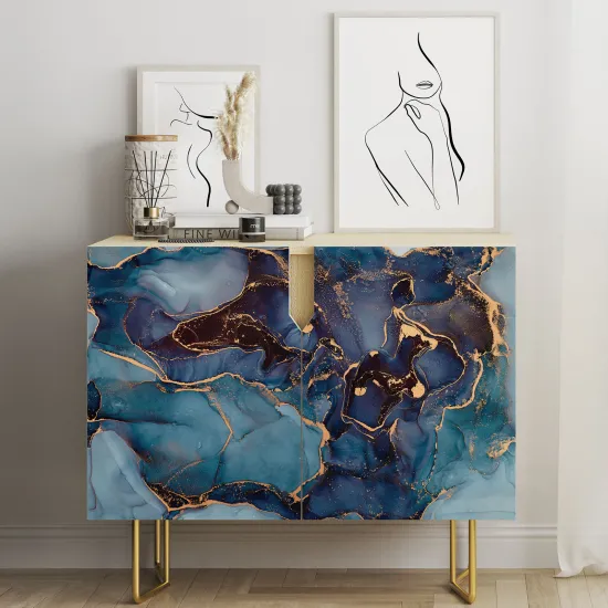 Furniture Sticker - Marbled Effect