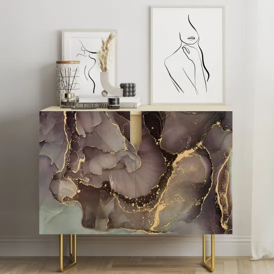Furniture Sticker - Marbled Effect