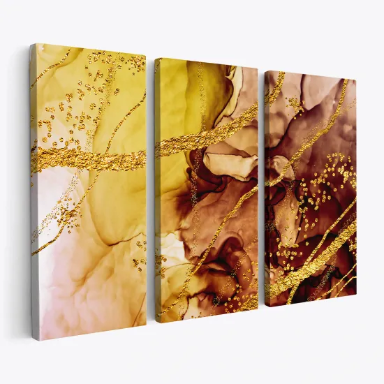 Tableau triptyque - Effet marbre