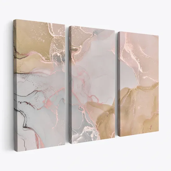 Tableau triptyque - Effet marbre