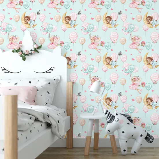 Kid Wall Mural - Wallpaper - Balloons