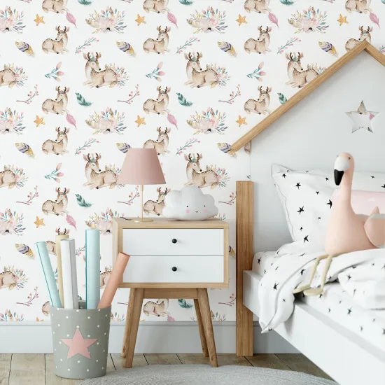 Kid Wall Mural - Wallpaper - Deer