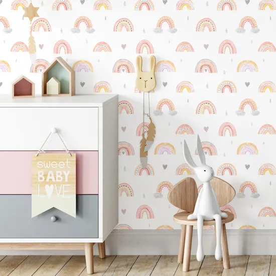Kid Wall Mural - Wallpaper - Rainbows