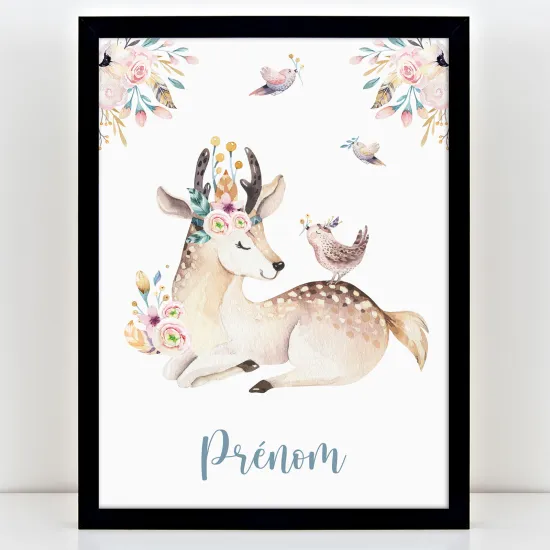 Póster infantil personalizado - Cierva