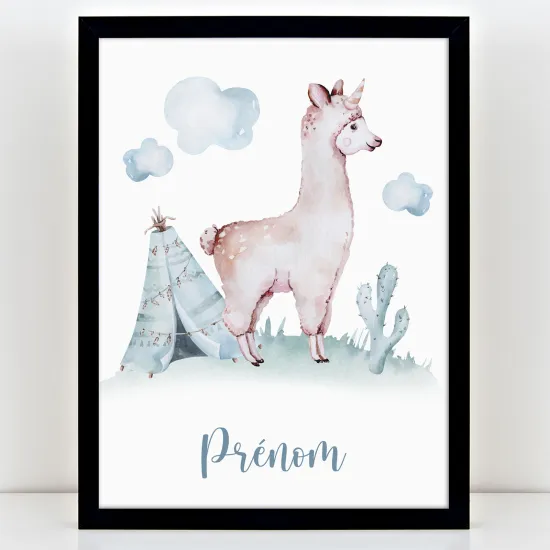 Póster infantil personalizado - Tipo de lama