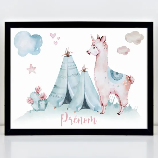 Póster infantil personalizado - Tipo de lama