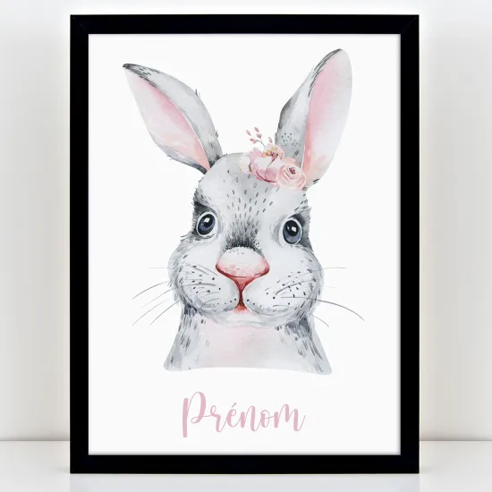 Póster infantil personalizado - Conejo
