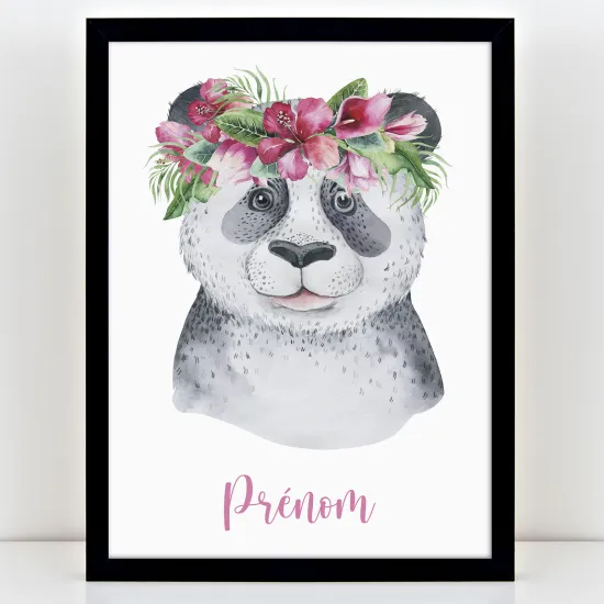 Póster infantil personalizado - Panda
