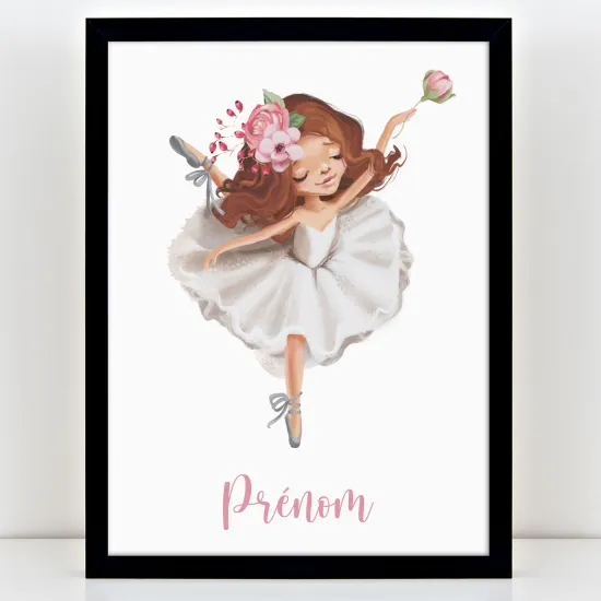 Póster infantil personalizado - Bailarina