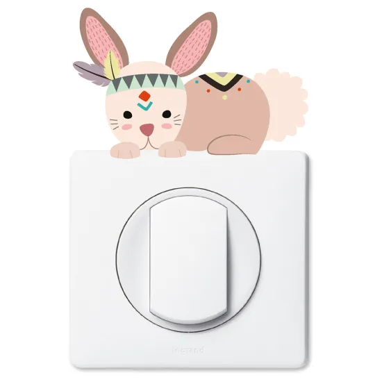 Light Switch Sticker - Indian rabbit