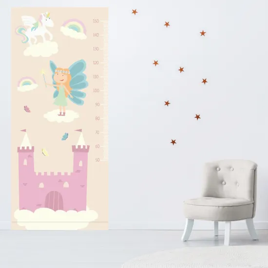 Stickers Toise Pour Mesure Enfants - Château fée