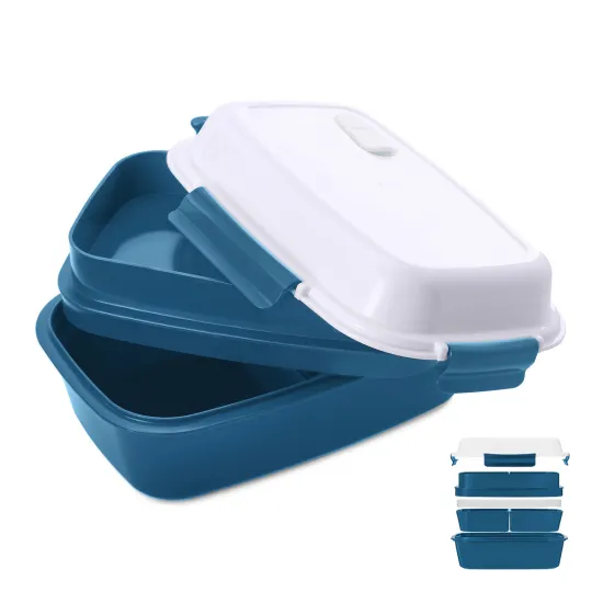 Lunch box - petroleum blue