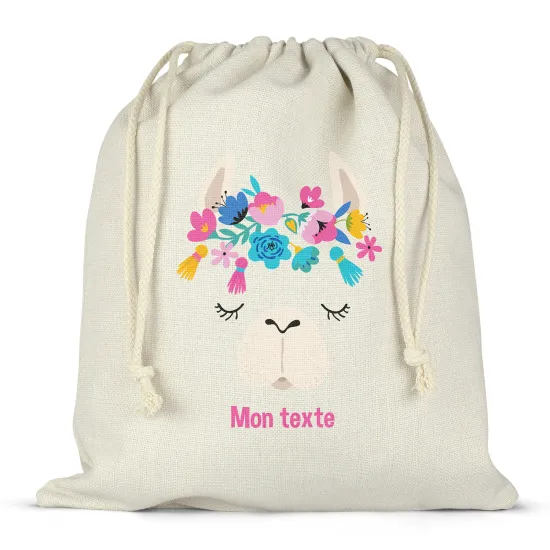 Sac à ficelles personnalisé - Lama