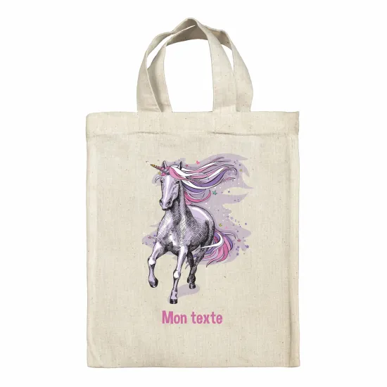 Personalized tote bag for kids - Unicorn