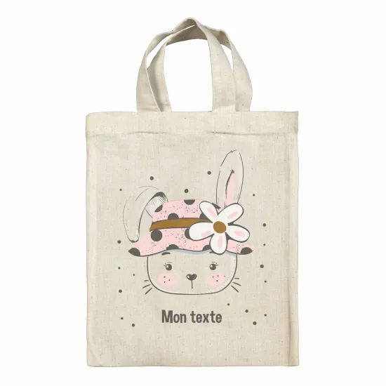 Personalized tote bag for kids - Rabbit