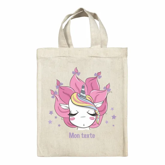 Personalized tote bag for kids - Unicorn