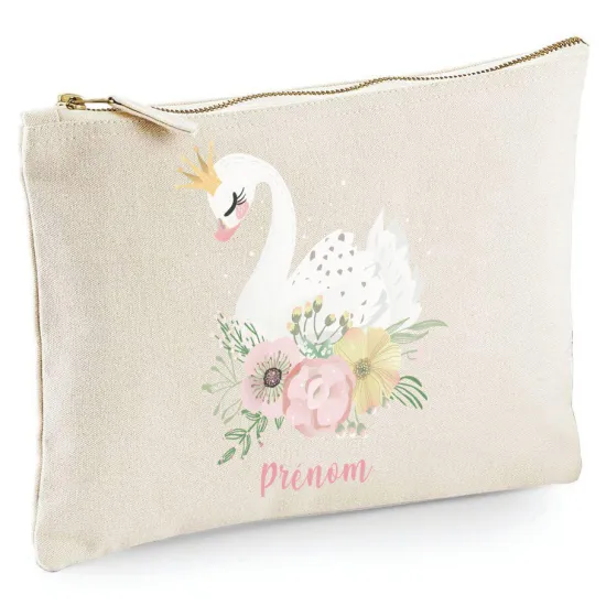 Personalized Pencil / Pouch - Swan