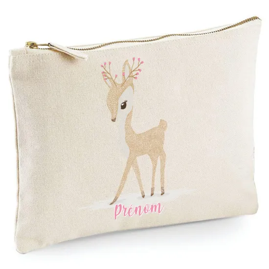 Personalized Pencil / Pouch - Fawn