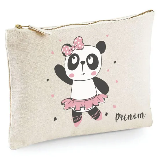 Personalized Pencil / Pouch - Panda dancer